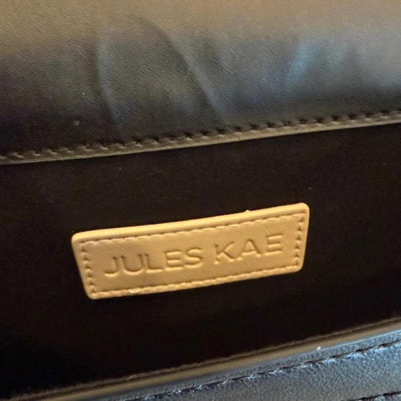 Jules Kae Chic Beige and Black Crossbody Bag - Picture 2 of 14